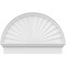 Ekena Millwork Half Round Sunburst Architectural Grade PVC Combination Pediment, 32"W x 22-3/4"H x 2-3/4"P PEDPC032X230HRO01 - alternate 6